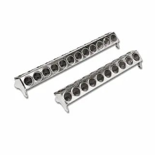 Mangeoire métal galvanisé poussins 50 cm à trous