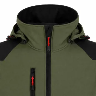 Blouson Softshell River polaire polyester kaki noir M à 3XL