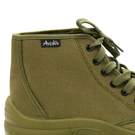 Chaussures toile Ayoka Brousse kaki