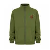 Blouson polaire broderie sanglier 2 poches polyester kaki M à 3XL