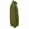 Blouson polaire broderie sanglier 2 poches polyester kaki M à 3XL