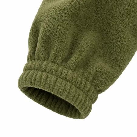 Blouson polaire broderie canard 2 poches polyester kaki M à 3XL