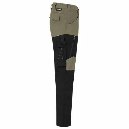 Pack 2 Pantalons Travail Oak Kaki/Noir Extensible 4 Sens 