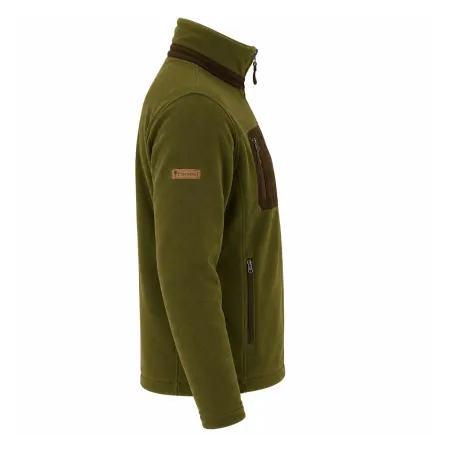 Blouson polaire Percussion kaki/marron – Chaleur et confort outdoor