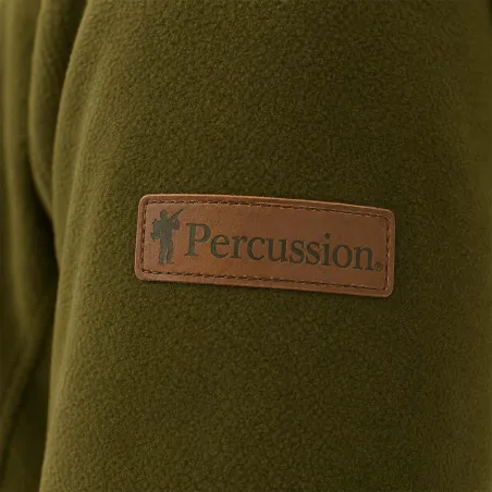 Blouson polaire Percussion kaki/marron – Chaleur et confort outdoor