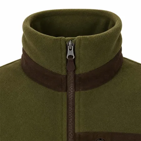 Blouson polaire Percussion kaki/marron – Chaleur et confort outdoor