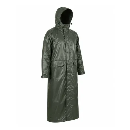 Manteau à capuche coupe vent imperméable polyester kaki S à 3XL