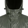 Manteau à capuche coupe vent imperméable polyester kaki S à 3XL