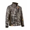 Blouson chasse softshell 4 poches polyester camo kaki S à 3XL