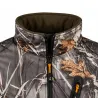 Blouson chasse softshell 4 poches polyester camo kaki S à 3XL