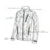 Blouson chasse softshell 4 poches polyester camo kaki S à 3XL