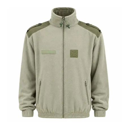 Blouson de chasse polaire commando 2 poches vert kaki TM