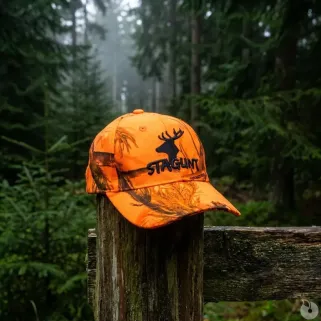 Casquette brodée polyester camo orange blaze taille unique