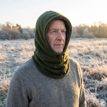 Cagoule polaire réglable douce et chaude - Modèle confortable