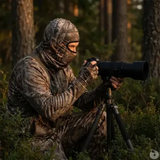 Cagoule Treeland confort isolant matériaux HQ camo forest
