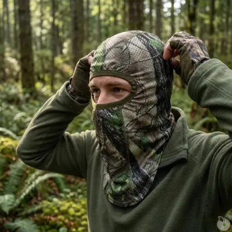 Cagoule de camouflage Match légère filet polycoton camo