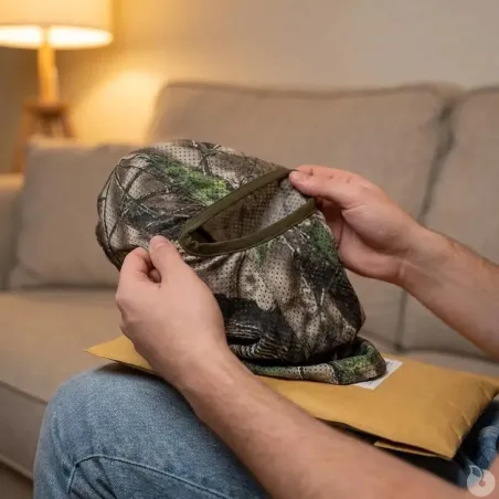 Cagoule de camouflage Match légère filet polycoton camo