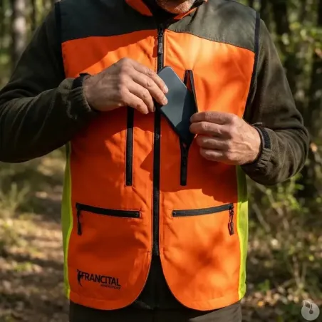Gilet de traque Francital Atalante 7 Poches Zippées ISO / NF