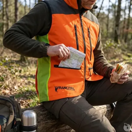Gilet de traque Francital Atalante 7 Poches Zippées ISO / NF