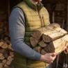 Doudoune sans manche polyamide kaki M à 2XL