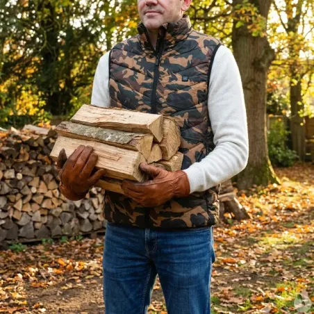 Gilet chauffant fibre polyester et carbone camo CE taille 2XL