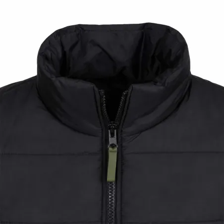 Veste matelassée sans manches fermeture zip col montant S à 3XL