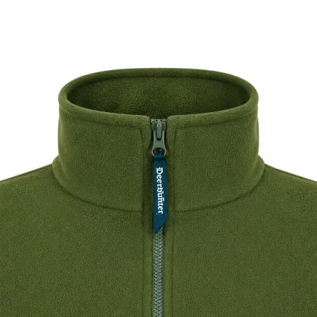 Blouson polaire broderie sanglier 2 poches polyester kaki M à 3XL