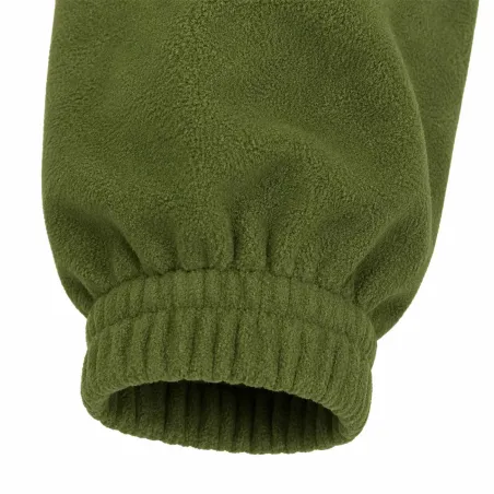 Blouson polaire broderie sanglier 2 poches polyester kaki M à 3XL