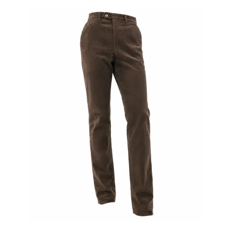 Pantalon marron Calvados côtelé extensible T38 À 60