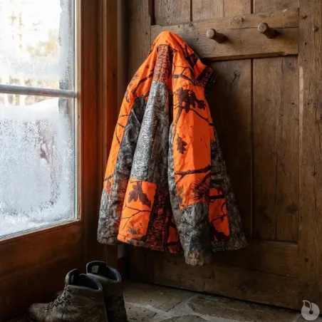 Veste de poste à capuche Warm Hunt 4 chaude camo orange M à 3XL