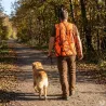 Gilet réversible Savane polyester coton kaki orange M à 4XL