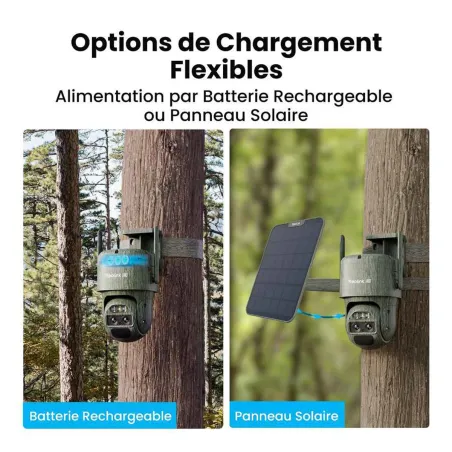 Caméra 4G sans fil Reolink Go G770 à double objectif