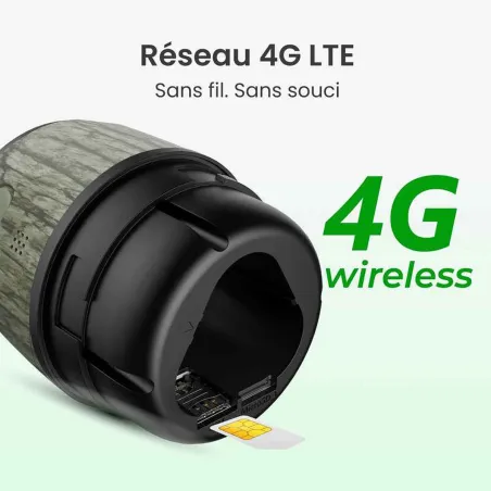 Caméra extérieure sans fil 4G LTE Reolink Go G330 avec panneau solaire