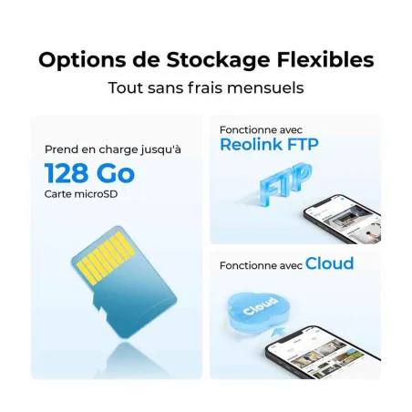 Caméra extérieure sans fil 4G LTE Reolink Go G330 avec panneau solaire