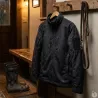Veste courte Fighter noire 8 poches zip coton polyester noir M à 3XL