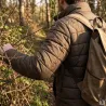 Parka réversible col montant polyester marron/bleu marine M à 2XL
