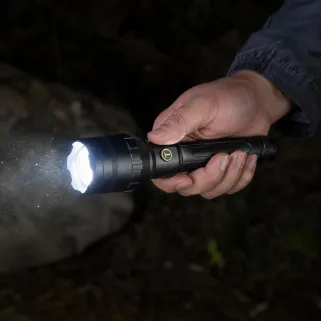 Torche Expert 10 000 lumens, autonomie 2h30-12h, noir 27 x 6cm