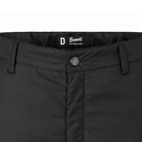 Pantalon thermo homme Brandit® noir - Coupe droite coupe-vent