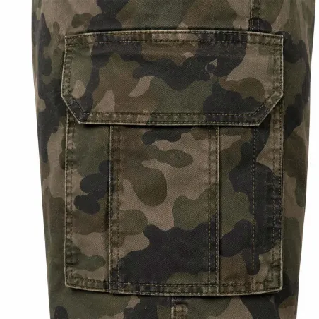 Short cargo camo 4 poches