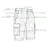 Short cargo camo 4 poches