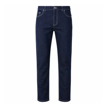 Jeans Coupe Droite Bleu Foncé Denim Extensible de 40 à 54