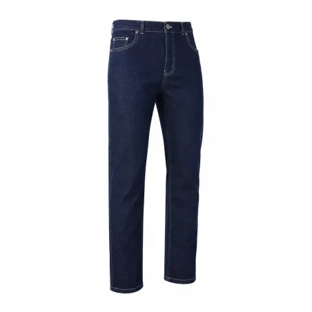 Jeans Coupe Droite Bleu Foncé Denim Extensible de 40 à 54