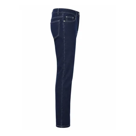 Jeans Coupe Droite Bleu Foncé Denim Extensible de 40 à 54