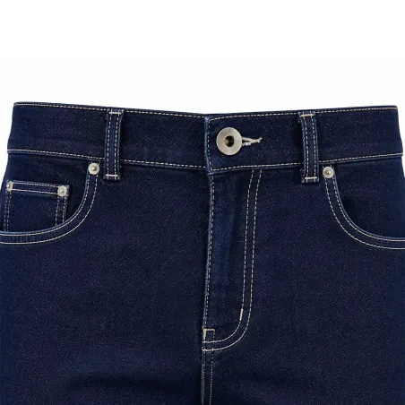 Jeans Coupe Droite Bleu Foncé Denim Extensible de 40 à 54