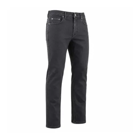 Jean coupe droite noir extensible – confort et robustesse