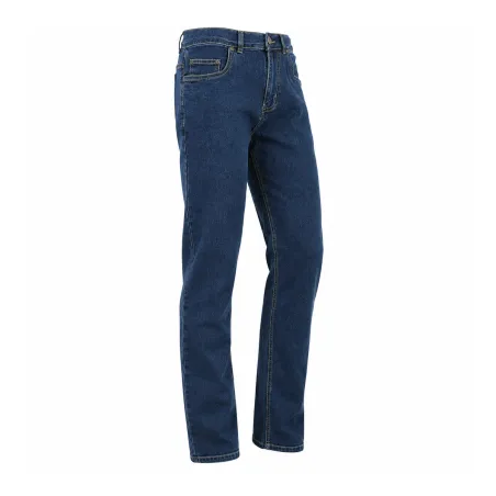 Jeans coupe droite Andrew 5 poches coton bleu moyen 40 à 54