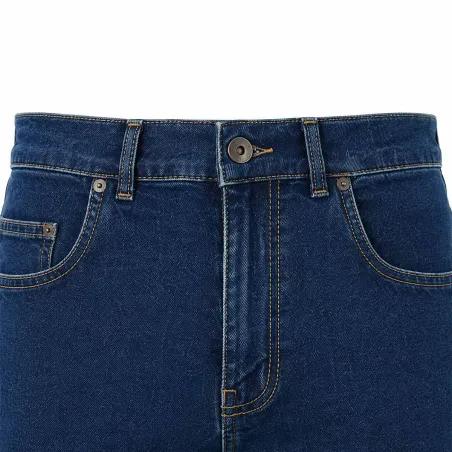 Jeans coupe droite Andrew 5 poches coton bleu moyen 40 à 54