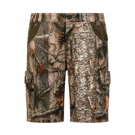 Bermuda Treeland léger polyester coton camo forest/marron 38 à 48