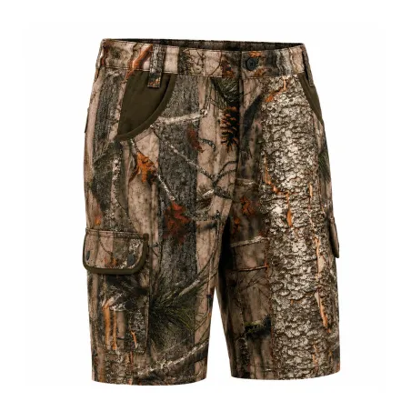 Bermuda Treeland léger polyester coton camo forest/marron 38 à 48