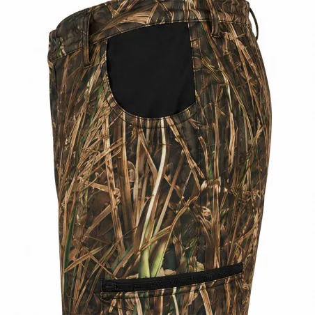 Pantalon chaud doublé polaire Treeland® camouflage roseaux Duck Pant